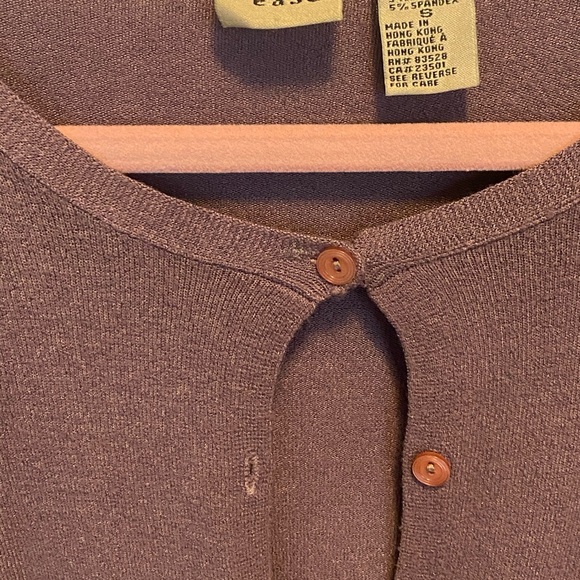 Vintage Plum Colored Easel Anthropologie Cardigan - Picture 12 of 14
